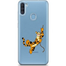 Manitoba Samsung Galaxy A11/M11 Uyumlu Baskılı Yumuşak Silikon Şeffaf Telefon Kılıfı