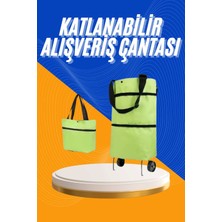 Verto Alışveriş Çantası Katlanabilir Pazar Arabası Tekerlekli Pazar Arabası Katlanabilir