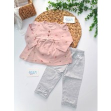 Genel Bebe Yaka Çiçek Baskı 2'li Bebek Tk.