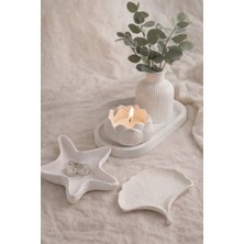 El Yapımı ~minimal 5’li Dekoratif Set –10 Cm-Yıldız, Lotus & Yaprak Formlu Tasarım