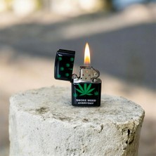 STR Benzinli Çakmak Yaprak Desen