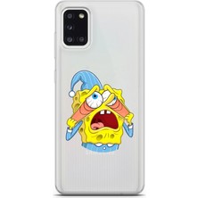 Manitoba Samsung Galaxy A31 Uyumlu Baskılı Yumuşak Silikon Şeffaf Telefon Kılıfı