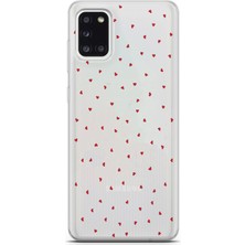 Manitoba Samsung Galaxy A31 Uyumlu Baskılı Yumuşak Silikon Şeffaf Telefon Kılıfı