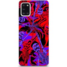 Manitoba Samsung Galaxy A31 Uyumlu Baskılı Yumuşak Silikon Şeffaf Telefon Kılıfı