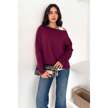 Noa Noa Kadın Düşük Omuzlu Uzun Kollu Üst – Noir Layer