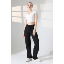 Lubiti Içten Polarlı Fitilli Bol Paça Eşofman Altı