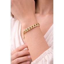 Stainless Steel Kadın gurmet Gold  Bileklik