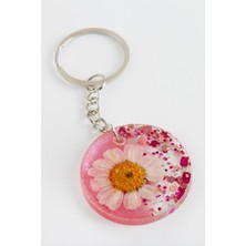 Papatya Epoksi Anahtarlık