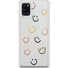 Manitoba Samsung Galaxy A31 Uyumlu Baskılı Yumuşak Silikon Şeffaf Telefon Kılıfı