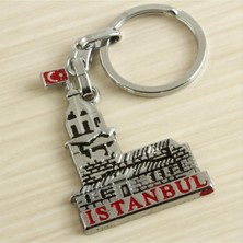 Kız Kulesi Istanbul Yazılı Metal Anahtarlık