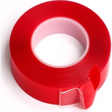 Buffer® 2 Metre Şeffaf Ekstra Güçlü Banyo Mutfak Posta Ofis Çift Taraflı Akrilik Silikon Vhb Bant