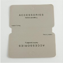 Gri Renkli Lüks Kolye Kartı