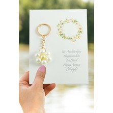 Papatya Inci Anahtarlık