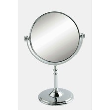 Yuvarlak Gümüş Renkli Masa Aynası 27 cm (3815)