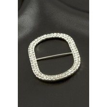 Oval Taşlı Kemer Tokası 2 Adet