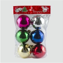 6'lı Orta Cici Top Yılbaşı Ağaç Süsü