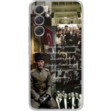 Manitoba Samsung Galaxy A16 Uyumlu Baskılı Yumuşak Silikon Şeffaf Telefon Kılıfı