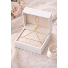 Stainless Kelebek Modelli Zirkon Taşlı Şahmeran