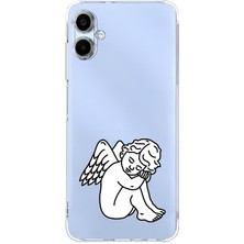 Manitoba Samsung Galaxy A05 Uyumlu Baskılı Yumuşak Silikon Şeffaf Telefon Kılıfı