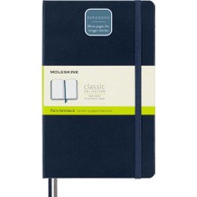 Moleskine Klasik Sert Kapak Çizgisiz Defter L Boy 13X21 Cm. 400 Sayfa Safir Mavi