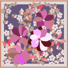 Belli Twill Ipek Eşarp - 4011-56 Pembe