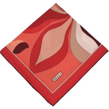 Belli Twill Ipek Eşarp - 4108-39 Kırmızı Somon