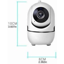 Verto Baby Kamera Kablosuz 720P Beyaz 360 Derece Wifi Kamera Full Hd 1080P