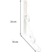 Verto Ferforje Raf Altı No:3 Beyaz