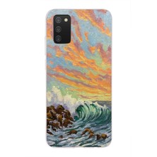Manitoba Samsung Galaxy A02S Uyumlu Baskılı Yumuşak Silikon Şeffaf Telefon Kılıfı