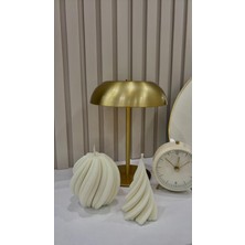 Petek Atölyesi Doğal Soya Wax Dekoratif Bükümlü Mum | El Yapımı Krem Mum