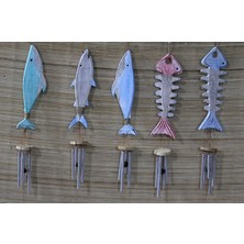 Ahşap Balıklı Metal Çan No:5 (Store-Mania)