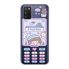 Manitoba Samsung Galaxy A02S Uyumlu Baskılı Yumuşak Silikon Şeffaf Telefon Kılıfı