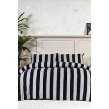 Elart Brad Nevresim Takımı King Size Digital Baskılı %100 Pamuk Saten (240X220 Cm) Antrasit