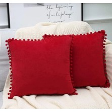 2'li Ponponlu Kırlent Kılıf Seti 40X 40