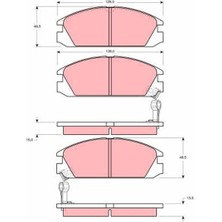 Trw GDB925 Ön Balata Accord 1.6 2.0 Ex-2.0 Exı-2.0ı 85-89 Crx 1.6ı 85-89 Prelude 85-89 Integra 85-90 45022SH3G31-45022SD2A13-WVA20099