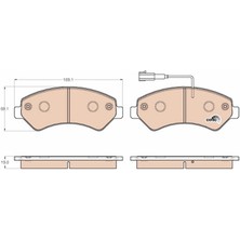 Trw GDB1982 Ön Balata Boxer 06> Jumper 06> Ducato 06> 169.1X69.1X19 1673603580-1612433780-77366022