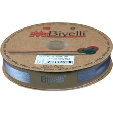 Biye Saten Katlı 086 Gri 2 cm 25 Metre %100 Polyester
