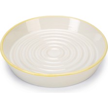 Mtxdpn Beeztees Yavru Kedi Mama Su Kabı, Seramik, Gri Sarı, 17,5cmx3,5cm