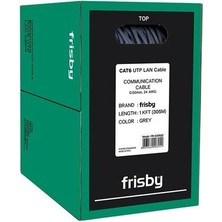 Verto Frısby FNWCAT622 305MT 0.50MM 24AWG Cat6 Utp Kablo Gri̇