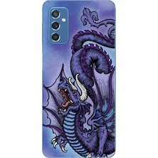 Manitoba Samsung Galaxy M52 Uyumlu Baskılı Yumuşak Silikon Şeffaf Telefon Kılıfı