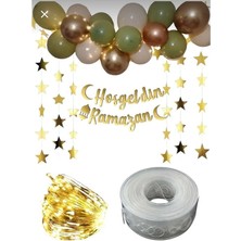 Hoş Geldin Ramazan Kaligrafi Yazı LED Işıklı Dekor Süsleme