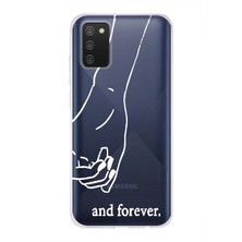 Manitoba Samsung Galaxy A02S Uyumlu Baskılı Yumuşak Silikon Şeffaf Telefon Kılıfı