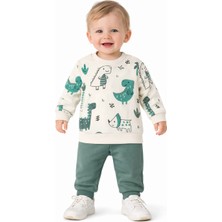 Aspo Baby Kids Dinazor Detaylı Bebek Çocuk Ikili Takım 9AY - 12AY - 18AY