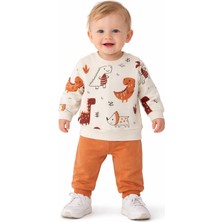 Aspo Baby Kids Dinazor Detaylı Bebek Çocuk Ikili Takım 9AY - 12AY - 18AY