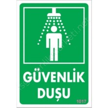 Verto Güvenlik Duşu Uyarı Levhası 17,5X25 KOD:1017