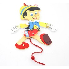 Ahşap Salanan Pinokyo Figürü ALK1196 (Store-Mania)