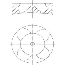 Mahle 0101600 - Motor Piston Segman Std Brava-Doblo-Astra-Alfa 147-156-166 1.9dt-Cdti-Jtd 82.00 010PI0001610086