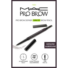 M.A.C 24 Saat Suya Dayanıklı Doğal Görünüm M·a·c Pro Brow Definer Kaş Kalemi Genuıne Aubergıne