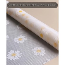 Mercansa 10 Metre Papatya Desenli Kaymaz Çok Amaçlı Dolap Içi Örtü