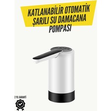Mercansa Katlanabilir Şarjlı Damacana Su Pompası Pratik Kullanım